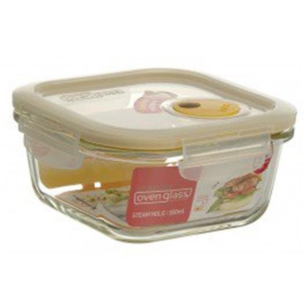 Lock & Lock Lock & Lock LLG214T 17 oz Purely Better Vented Glass Food Storage Container; Clear LLG214T